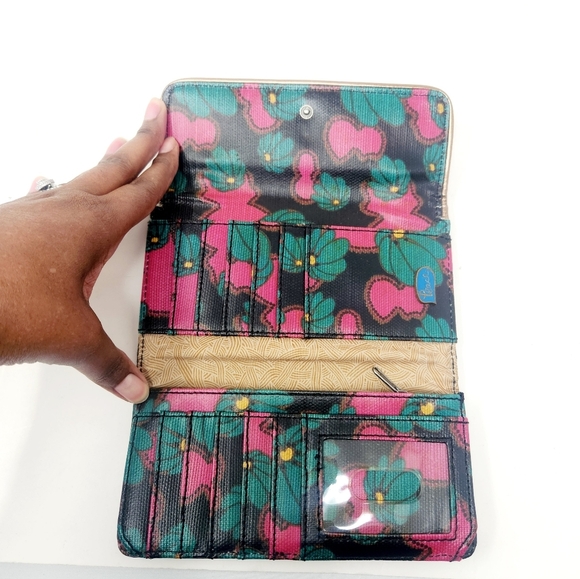 Sak Roots | Women's Multicolored Floral Printed Snap Trifold Wallet (One Size) - Picture 5 of 15